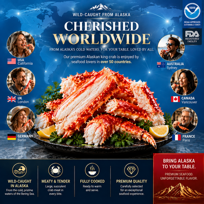 🦀Wild Red King Crab Legs for Premium Seafood Feast - Family & Holiday Meals-YOE